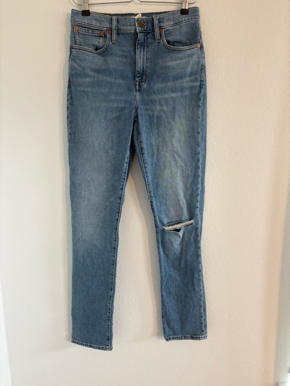 Madewell High Rise Slim Boyfriend Jeans size 25 Tall - Picture 3 of 15